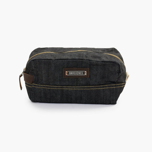 Barebones Neelum 3L Dopp Kit, Waxed Cotton Toiletry Bag with Leather Details for Travel and Camping