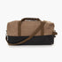 Barebones Neelum Duffel Bag Khaki, 40L Waxed Canvas Weekender with Leather Details and Removable Strap