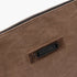 Barebones Neelum Large Zipper Pouch Khaki, Waxed Canvas Travel and Organiser Pouch with Leather Details