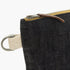 Barebones Neelum Large Zipper Pouch, Waxed Denim Organizer Pouch with Leather Details for Travel and Everyday