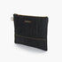 Barebones Neelum Large Zipper Pouch, Waxed Denim Organizer Pouch with Leather Details for Travel and Everyday