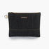 Barebones Neelum Large Zipper Pouch, Waxed Denim Organizer Pouch with Leather Details for Travel and Everyday