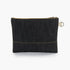 Barebones Neelum Large Zipper Pouch, Waxed Denim Organizer Pouch with Leather Details for Travel and Everyday