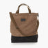 Barebones Neelum Oversized Tote Khaki, 26L Waxed Canvas Carryall Bag with Leather Details