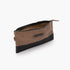 Barebones Neelum Small Zipper Pouch Khaki, Waxed Canvas Travel and Organiser Pouch with Leather Details