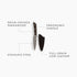 Barebones No. 4 Paring Knife, 4 Inch Full-Tang Steel Kitchen Knife with Pakkawood Handle and Leather Sleeve