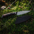 Barebones No. 4 Paring Knife, 4 Inch Full-Tang Steel Kitchen Knife with Pakkawood Handle and Leather Sleeve
