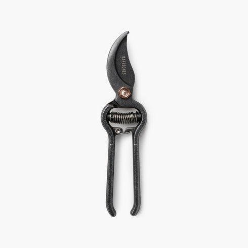 Barebones Pruner with Sheath, Japanese-Style Steel Garden Pruning Shears with Copper Accents and Belt Clip Holster