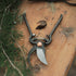 Barebones Pruner with Sheath, Japanese-Style Steel Garden Pruning Shears with Copper Accents and Belt Clip Holster
