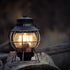 Barebones Railroad Lantern Antique Bronze, Rechargeable LED Camping Lantern with Seeded Glass Globe