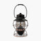 Barebones Railroad Lantern Antique Bronze, Rechargeable LED Camping Lantern with Seeded Glass Globe