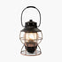 Barebones Railroad Lantern Antique Bronze, Rechargeable LED Camping Lantern with Seeded Glass Globe