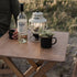 Barebones Ridgetop Wood Folding Table, Birch Plywood Camping and Patio Side Table with Stainless Steel Hardware