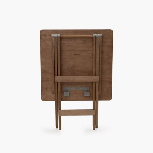 Barebones Ridgetop Wood Folding Table, Birch Plywood Camping and Patio Side Table with Stainless Steel Hardware
