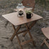 Barebones Ridgetop Wood Folding Table, Birch Plywood Camping and Patio Side Table with Stainless Steel Hardware