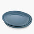 Barebones Rolled Enamelware Plate Set of 4, 10 Inch Enamel Steel Camping and Dinner Plates, Dishwasher Safe