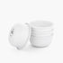 Barebones Rolled Enamelware Side Bowl Set of 4, 13 oz Enamel Steel Snack and Dessert Bowls, Dishwasher Safe