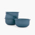 Barebones Rolled Enamelware Side Bowl Set of 4, 13 oz Enamel Steel Snack and Dessert Bowls, Dishwasher Safe