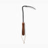 Barebones Square Hand Hoe, Stainless Steel Garden Hoe with Curved Walnut Handle for Trenching and Soil Prep