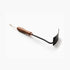 Barebones Square Hand Hoe, Stainless Steel Garden Hoe with Curved Walnut Handle for Trenching and Soil Prep