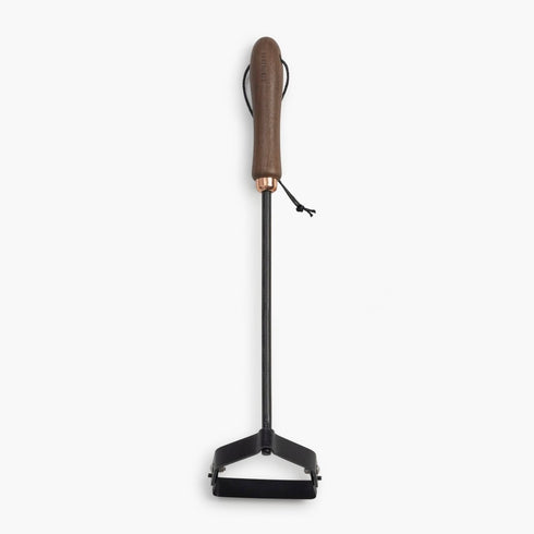 Barebones Stirrup Hand Hoe, Stainless Steel Weeding Hoe with FSC Walnut Handle and Copper Details