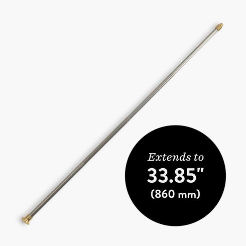 Barebones Telescoping Fire Blower, Brass and Stainless Steel Fire Bellows Tube with One-Way Valve