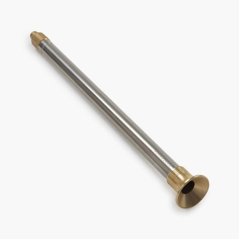 Barebones Telescoping Fire Blower, Brass and Stainless Steel Fire Bellows Tube with One-Way Valve
