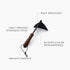 Barebones Triangle Hoe, Stainless Steel Hand Hoe with Walnut Handle for Planting, Weeding and Cultivating