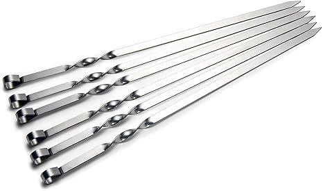 Bbq Needles 6 Pcs Stainless Steel