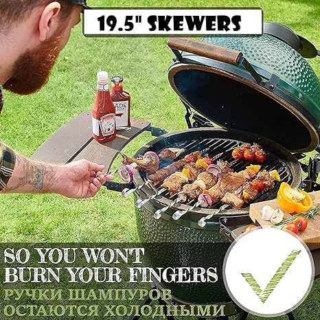 Bbq Needles 6 Pcs Stainless Steel