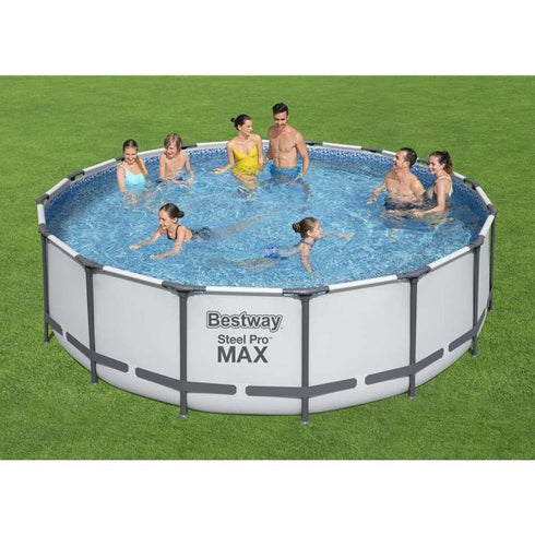 Bestway Steel Pro Max Pool Set 488 x 122 cm - Large and Robust Above-Ground Pool