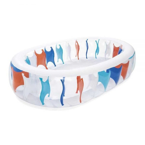 Bestway Elliptic Inflatable Pool - Unique Shape for Backyard Relaxation