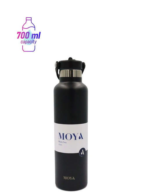 Moya "Black Sea" 700ml Insulated Sustainable Water Bottle