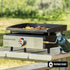 Blackstone 17 Inch Tabletop Griddle with Stainless Front Panel, Portable Propane Griddle with Piezo Ignition