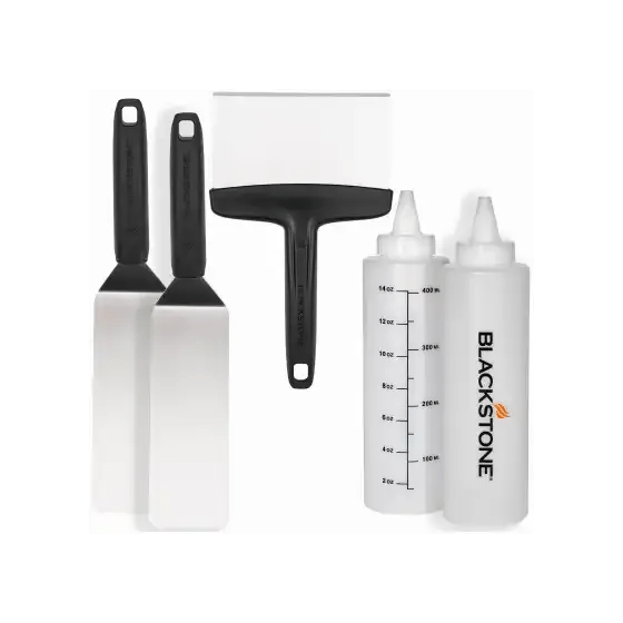 Blackstone 5230 Griddle Toolkit, 5 - Piece Essential Accessory Set, Commercial Grade, Suitable for Professional Griddle Cooking
