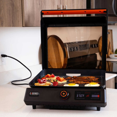 Blackstone E-Series 17 Inch Electric Tabletop Griddle, Compact Indoor Non-Stick Griddle with Ceramic Titanium Plate