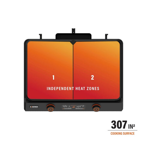 Blackstone E-Series 22 Inch Electric Tabletop Griddle, Indoor Non-Stick Griddle with Two Independent Heat Zones