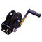Boat Trailer Hand Winch 1000 lbs, Single Gear 4:1 Ratio Winch for Boat and Jet Ski Trailers, Black