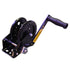 Boat Trailer Hand Winch 1000 lbs, Single Gear 4:1 Ratio Winch for Boat and Jet Ski Trailers, Black
