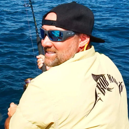Bob Marlin Button Up Shirt for Fishing