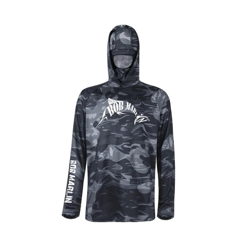 Bob Marlin Performance Hoody with Mask For Fishing