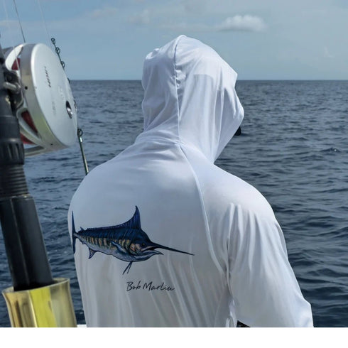 Bob Marlin Performance Hoody with Mask Natty Marlin