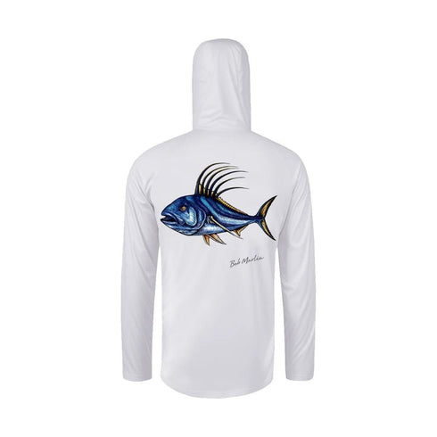 Bob Marlin Performance Hoody with Mask Natty Rooster For Fishing