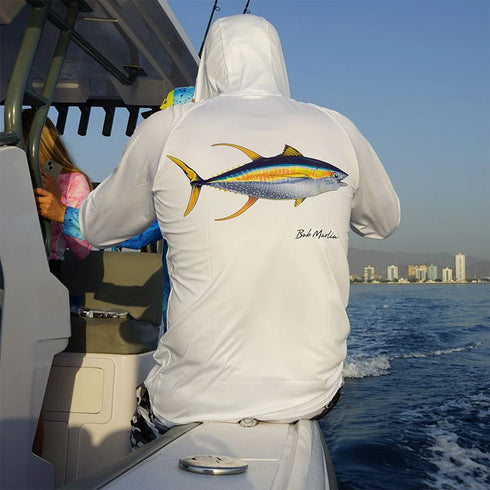 Bob Marlin Performance Hoody with Mask Natty Tuna For Fishing