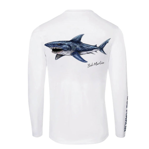 Bob Marlin Performance Shirt Natty Shark For Fishing