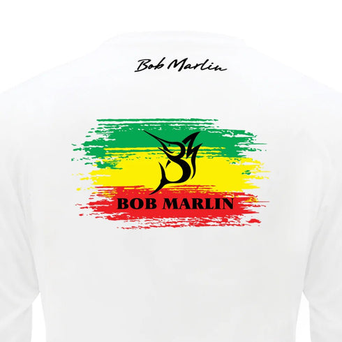 Bob Marlin Performance Shirt Rasta Flag For Fishing