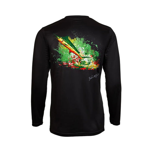 Bob Marlin Performance Shirt Rasta Marlin For Fishing