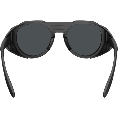 Bolle Ascender Polarized Mountain Sunglasses, 6-Base Frame with Removable Side Shields and Sky Blue Cat 3 Lens