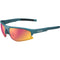 Bolle Bolt 2.0 Sport Sunglasses, Creator Teal Metallic with Volt+ Ruby Polarized Cat 3 Lens, 28 g TR90 Frame