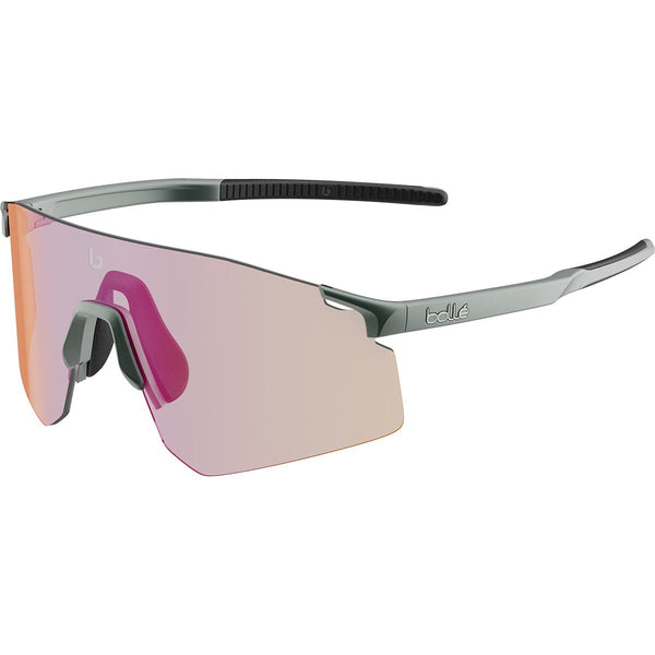 Bolle C-Icarus Photochromic Sport Sunglasses, Lightweight Cylindrical Frame with Clear Ruby Cat 0 to 3 Lens